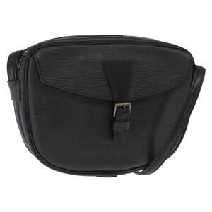 LOUIS VUITTON Epi Jeune Fille MM Shoulder Bag Black M52152 LV Auth 160180